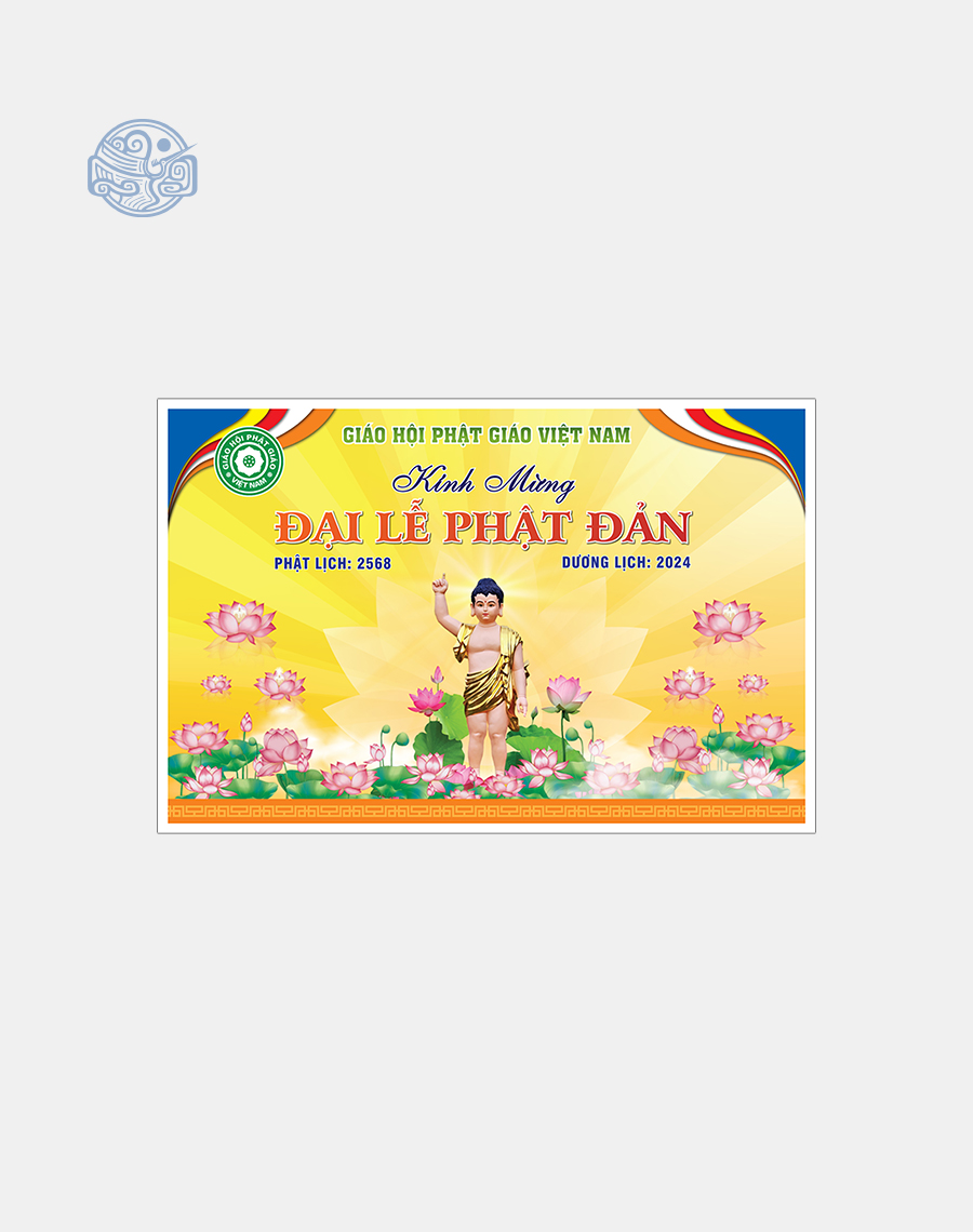 Phông nền sân khấu - Backdrop Phật Đản - Ảnh 4