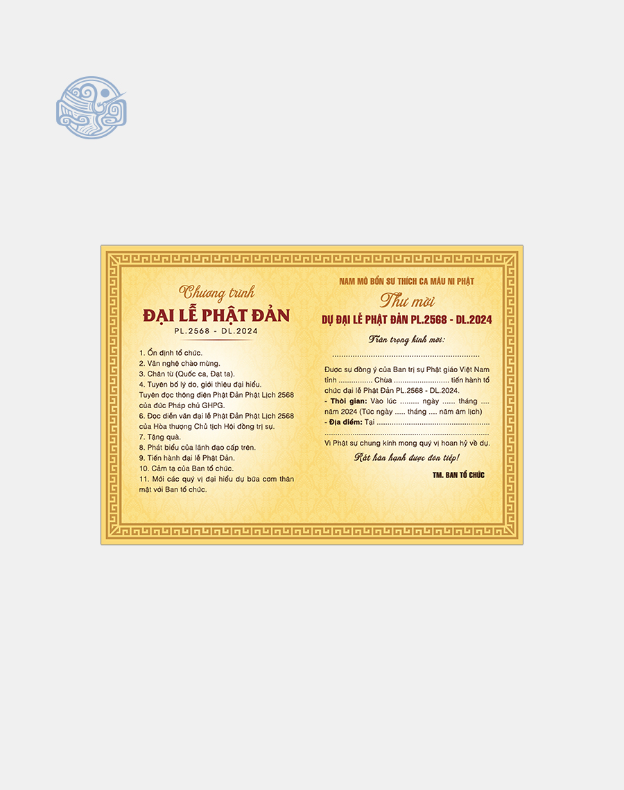 Thiệp mời thiết kế (mùa Vu Lan, Phật Đản, lễ, tết,...) - Ảnh 9