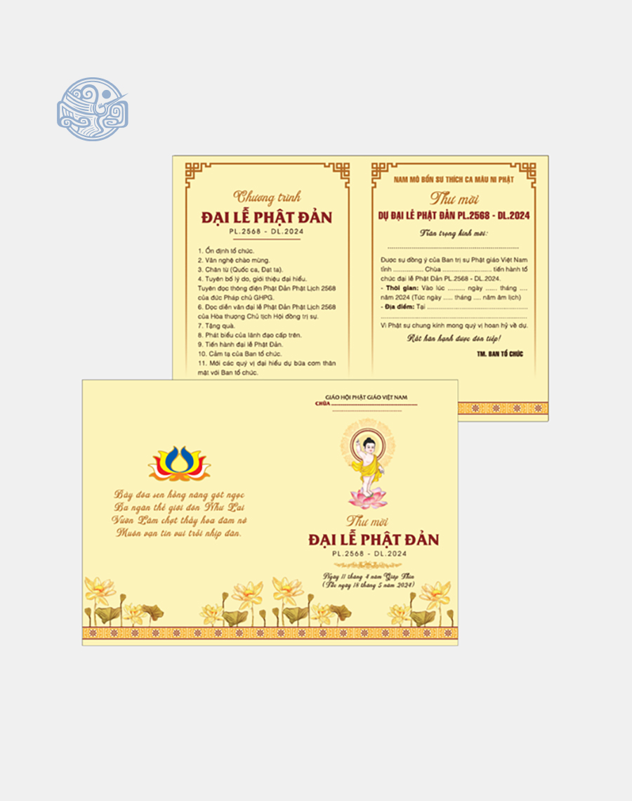 Thiệp mời thiết kế (mùa Vu Lan, Phật Đản, lễ, tết,...) - Ảnh 6
