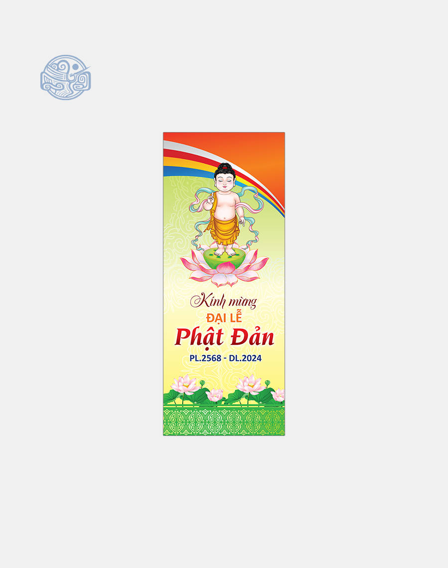 Phướn dọc thiết kế (mùa Vu Lan, Phật Đản, lễ, tết,...) - Ảnh 6