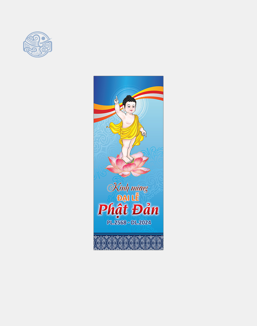 Phướn dọc thiết kế (mùa Vu Lan, Phật Đản, lễ, tết,...) - Ảnh 5