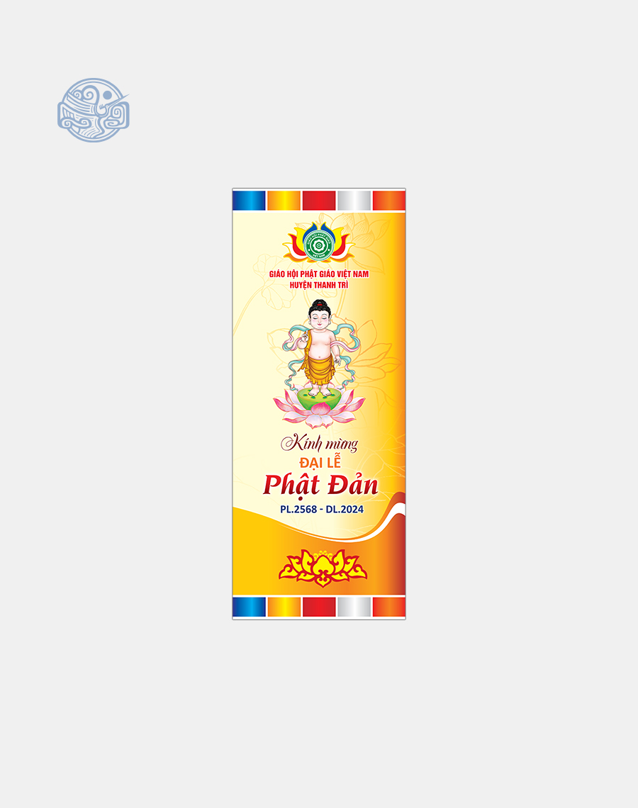 Phướn dọc thiết kế (mùa Vu Lan, Phật Đản, lễ, tết,...) - Ảnh 4
