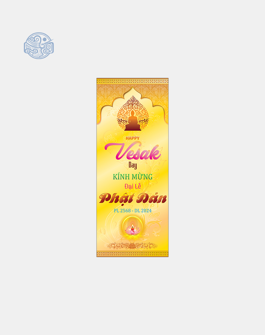 Phướn dọc thiết kế (mùa Vu Lan, Phật Đản, lễ, tết,...) - Ảnh 7