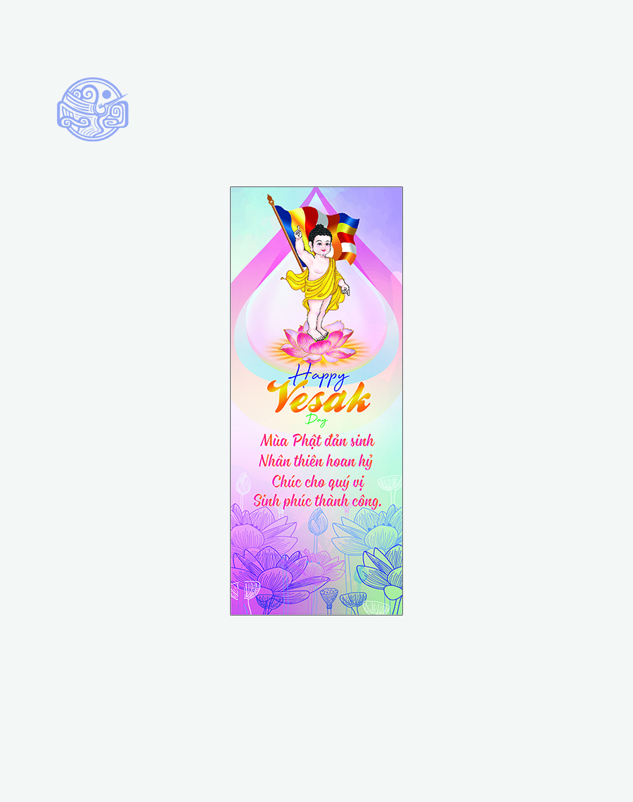 Phướn dọc thiết kế (mùa Vu Lan, Phật Đản, lễ, tết,...) - Ảnh 10