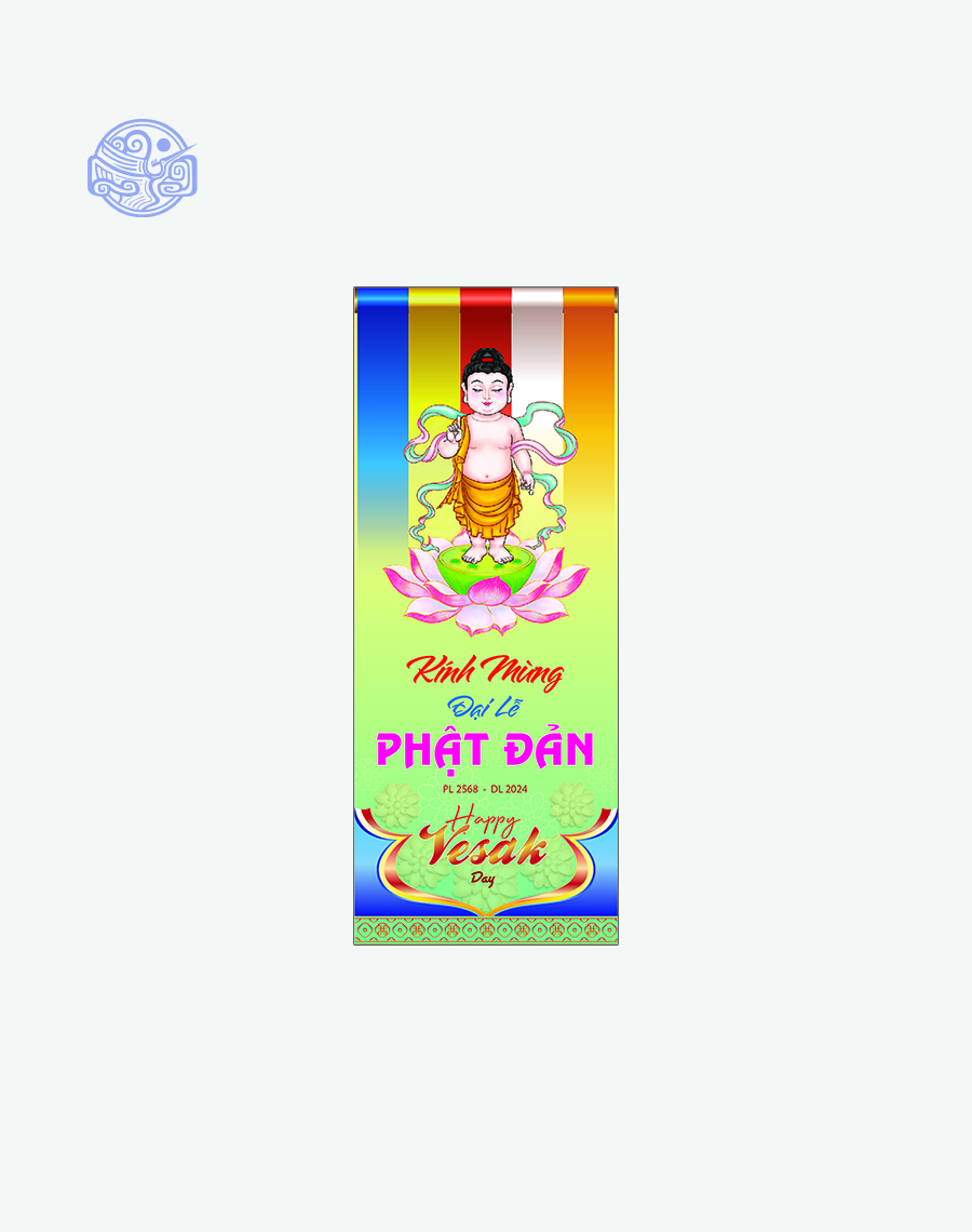 Phướn dọc thiết kế (mùa Vu Lan, Phật Đản, lễ, tết,...) - Ảnh 9