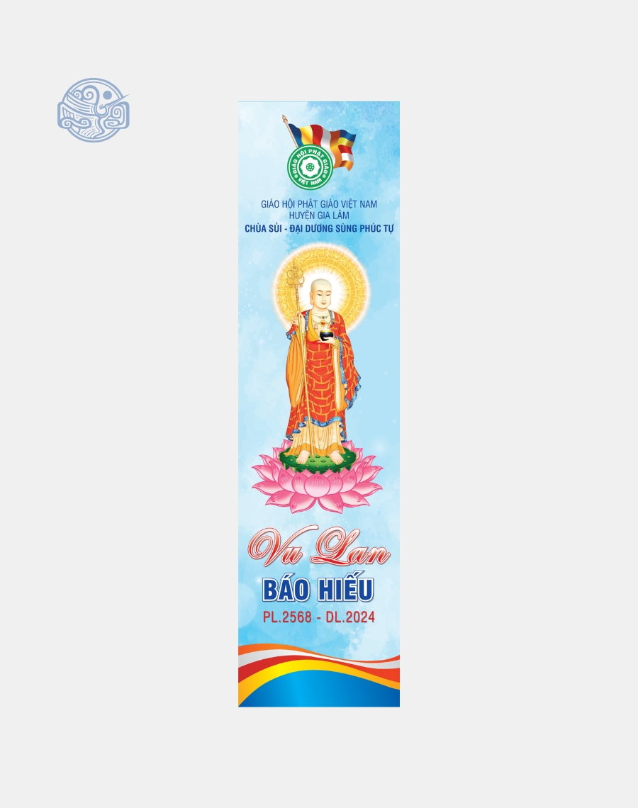 Phướn dọc thiết kế (mùa Vu Lan, Phật Đản, lễ, tết,...) - Ảnh 14