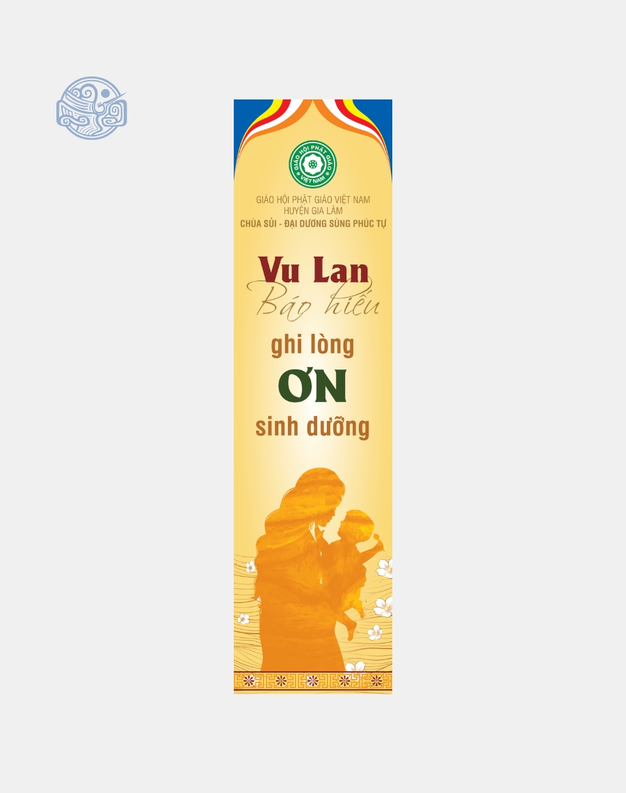 Phướn dọc thiết kế (mùa Vu Lan, Phật Đản, lễ, tết,...) - Ảnh 12