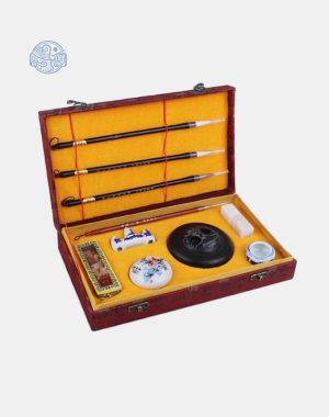 Bộ văn phòng tứ bảo hộp gấm (bộ 4 bút)