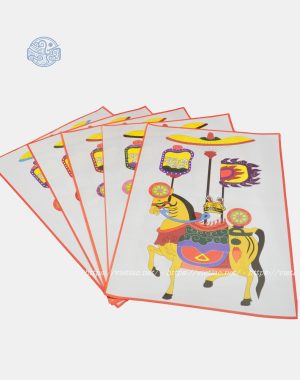 Bộ tranh ngũ mã giấy