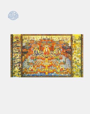 Tranh Liên Trì Hải Hội chất liệu canvas