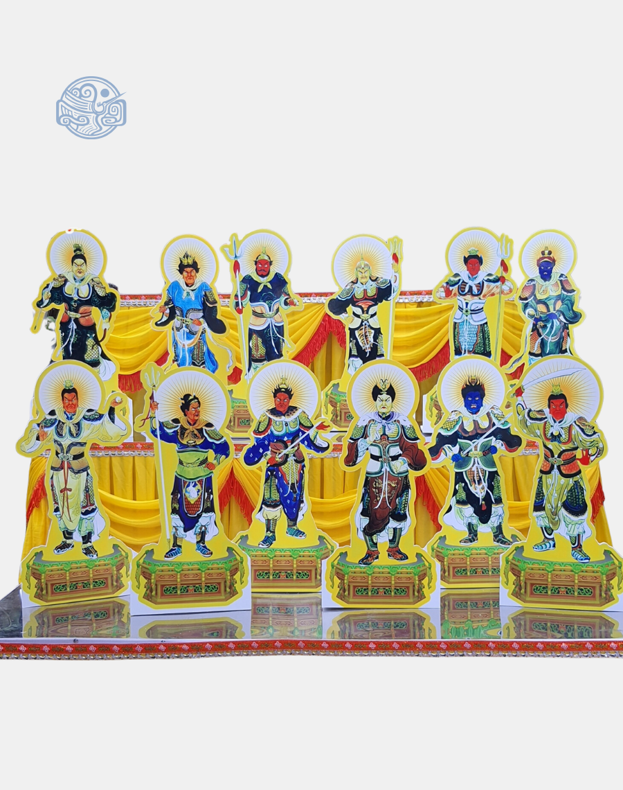 Tranh Bộ Thập Nhị Dược Xoa nhựa xốp