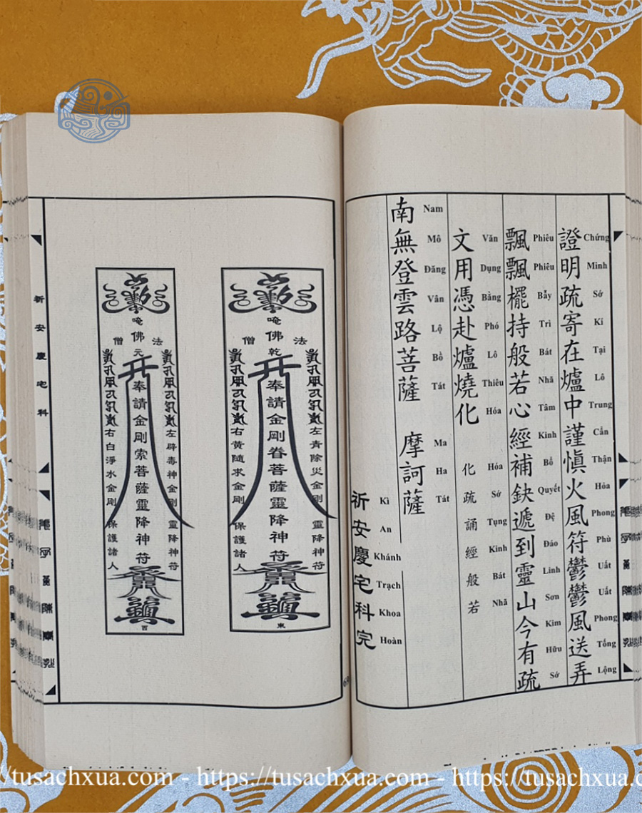 Sách cúng nhập trạch nhà mới song ngữ tuyến chỉ - Ảnh 3