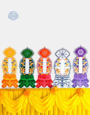 Bài vị Long Vân Khánh Hội Pháp Luân 50cm nhựa xốp