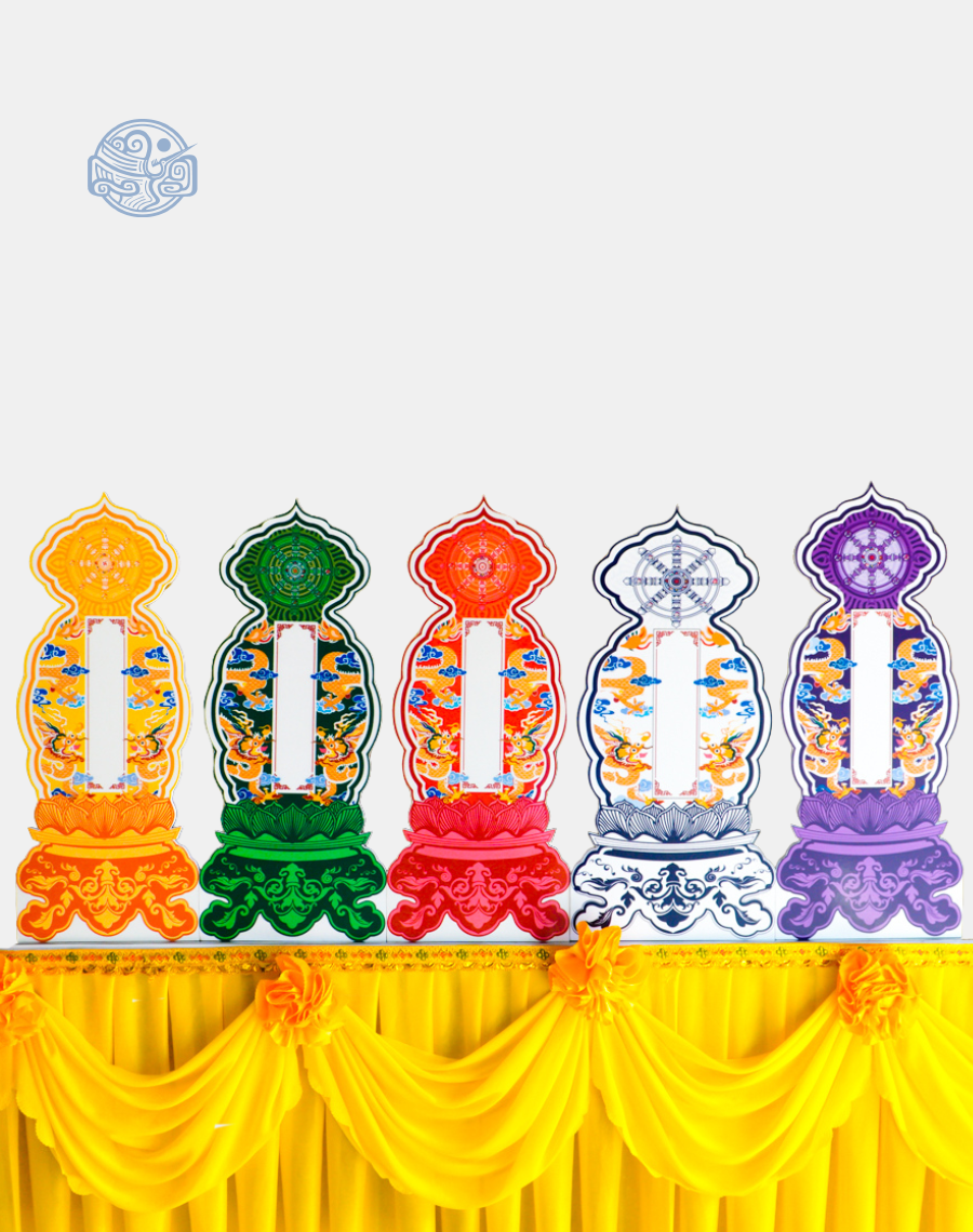 Bài vị Long Vân Khánh Hội Pháp Luân 50cm nhựa xốp