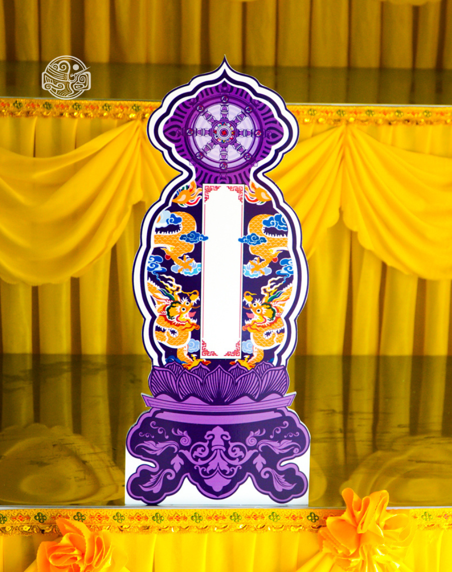 Bài vị Long Vân Khánh Hội Pháp Luân 50cm nhựa xốp - Ảnh 5