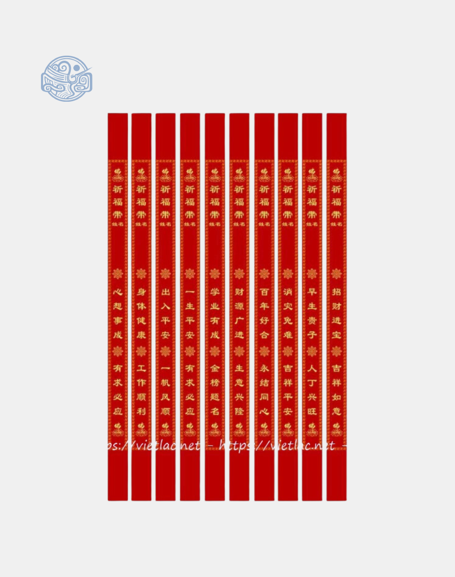 Dây cầu phúc - dây phúc đới vải