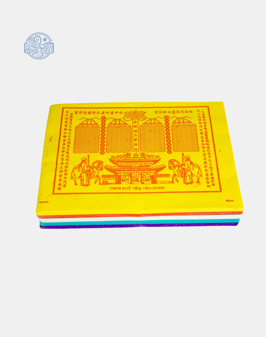 Giấy tiền tào quan 17x24cm 5 màu - Ảnh 2