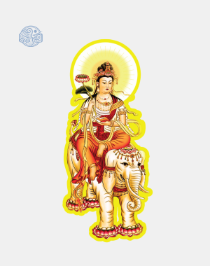 Tranh Phổ Hiền Bồ Tát chất liệu nhựa xốp