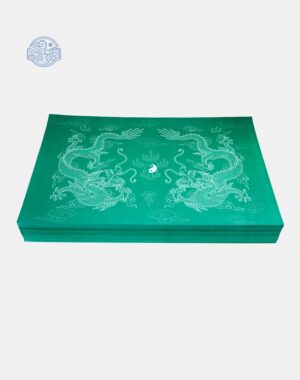 Giấy in sớ Việt Lạc rồng chầu RH nền xanh lục