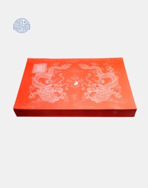 Giấy in sớ Việt Lạc rồng chầu RH nền đỏ