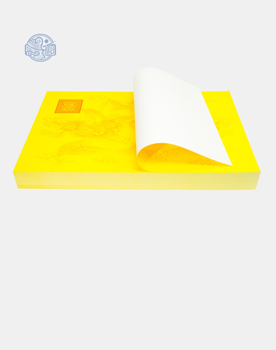 Giấy in sớ Việt Lạc rồng chầu RHS nền vàng - Ảnh 2