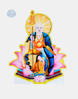 Tranh Mục Kiền Liên Bồ Tát (vẽ tay) chất liệu nhựa xốp