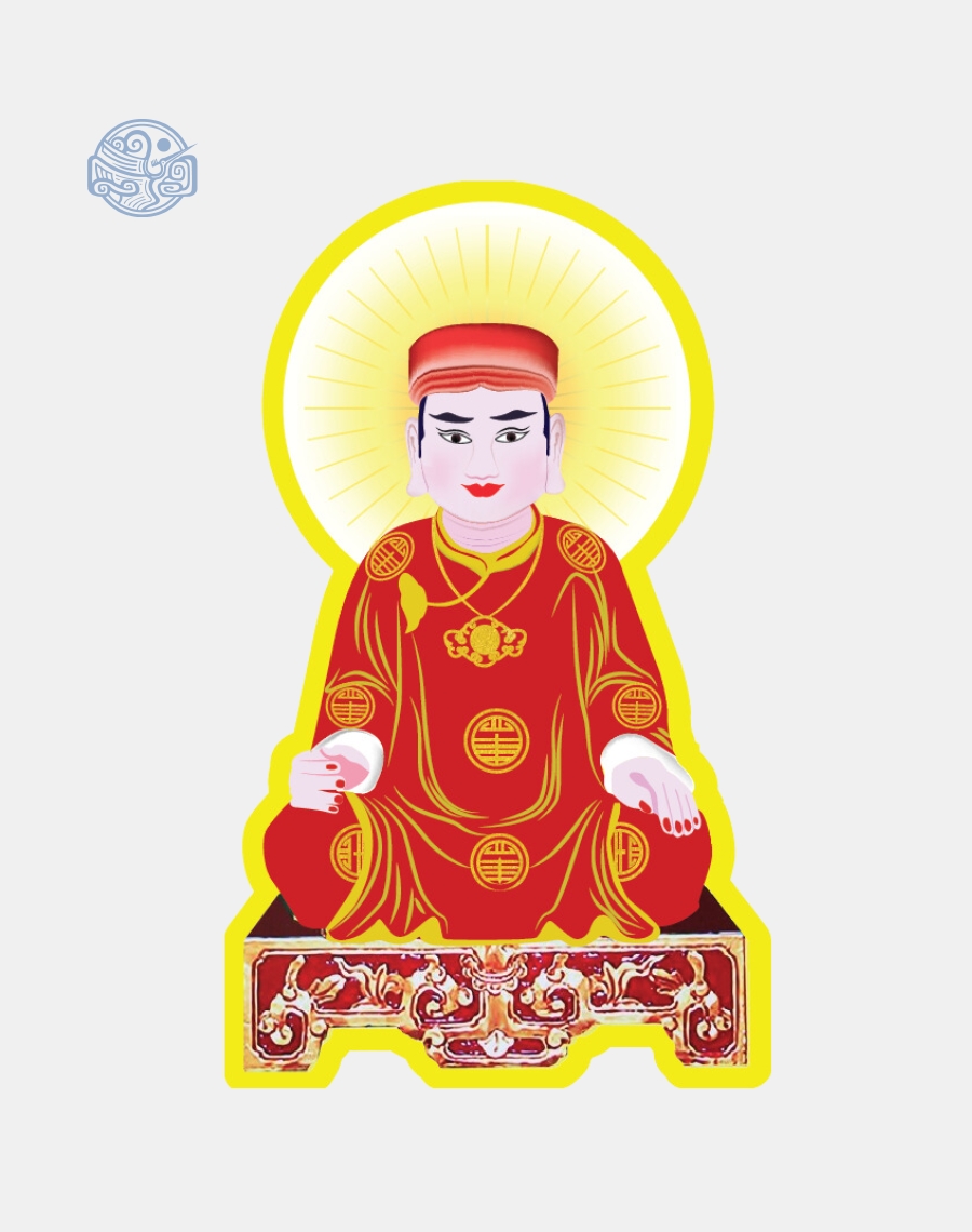 Tranh ông Hoàng Cả đỏ nhựa xốp