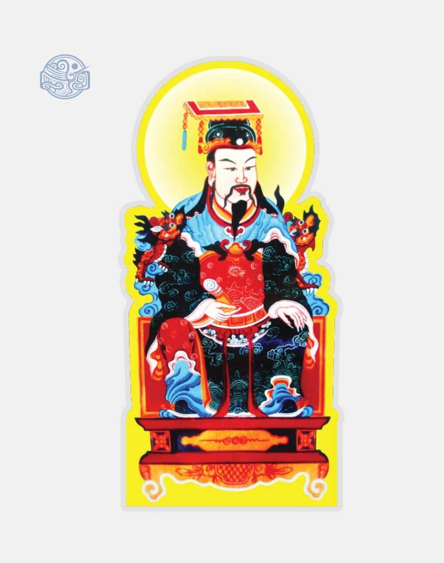 Tranh Bắc Đẩu Tinh Quân ép plastic