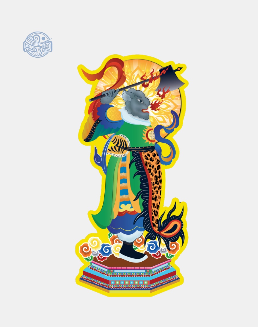 Tranh Sơn Tiêu Độc Cước (vẽ tay) ép plastic