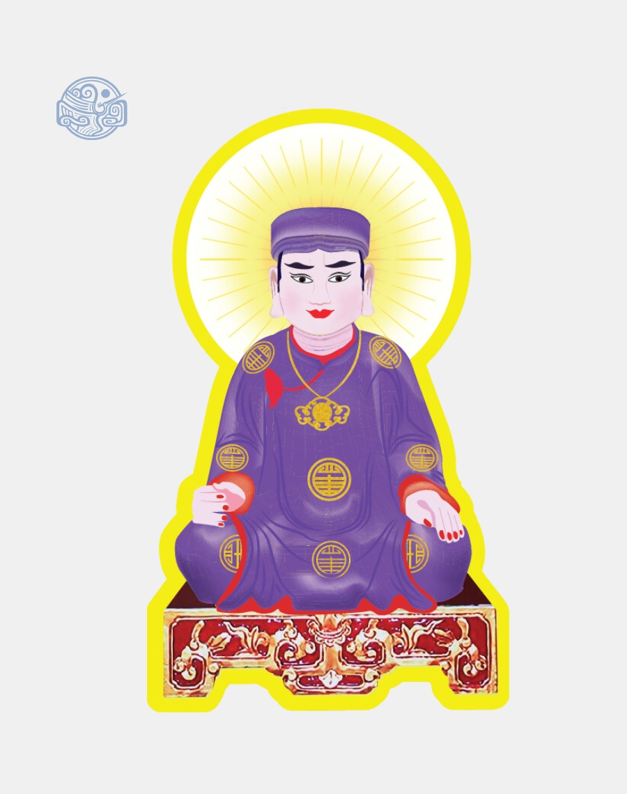 Tranh ông Hoàng Bảy tím nhựa xốp