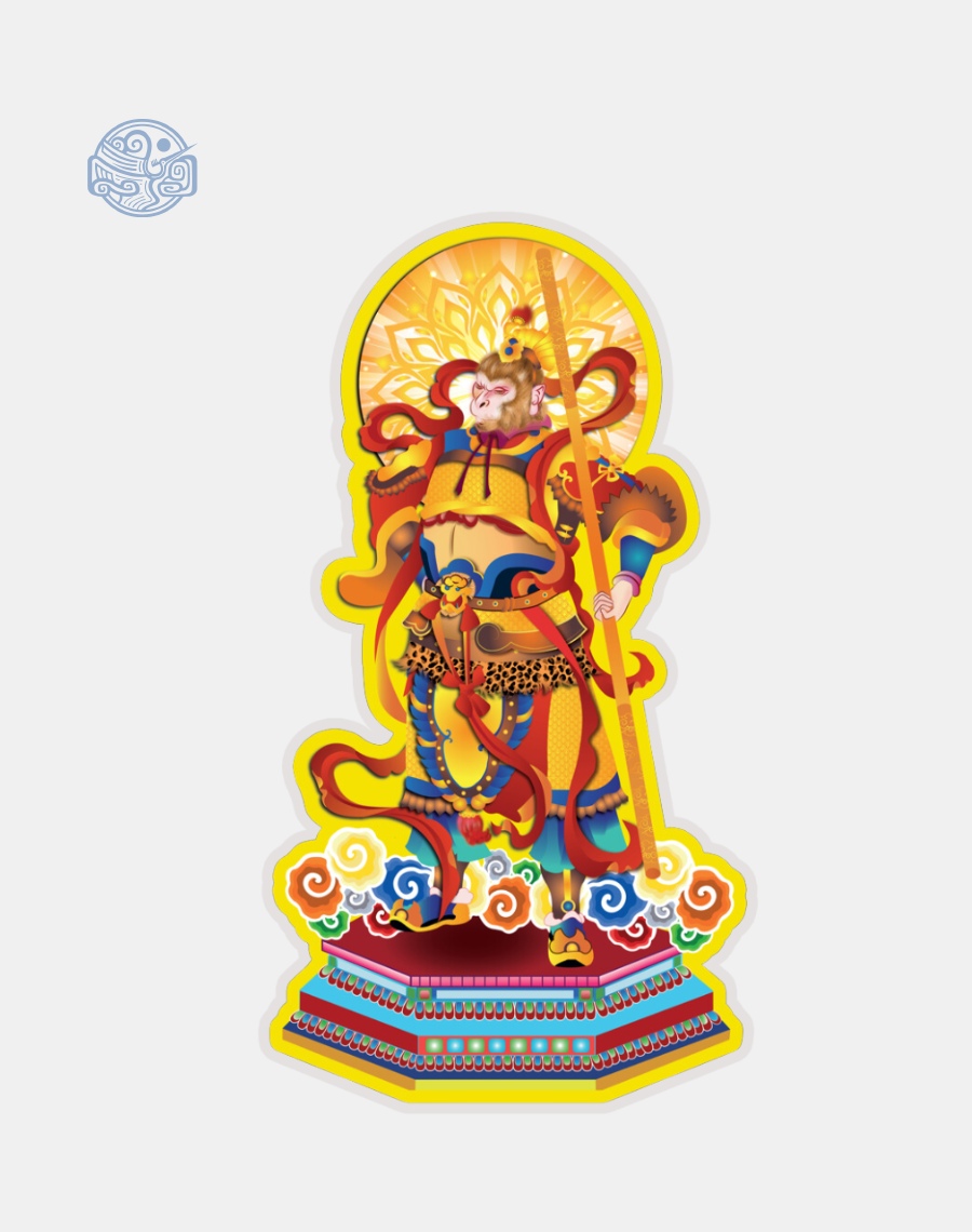 Tranh Tề Thiên Đại Thánh (vẽ tay) ép plastic