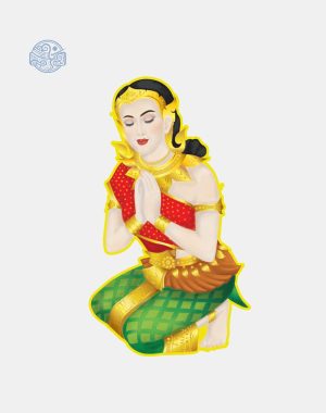 Tranh Thần Tiên vườn Lâm Tỳ Ni nhựa xốp