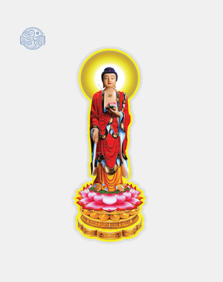 Tranh Phật A Di Đà ép plastic