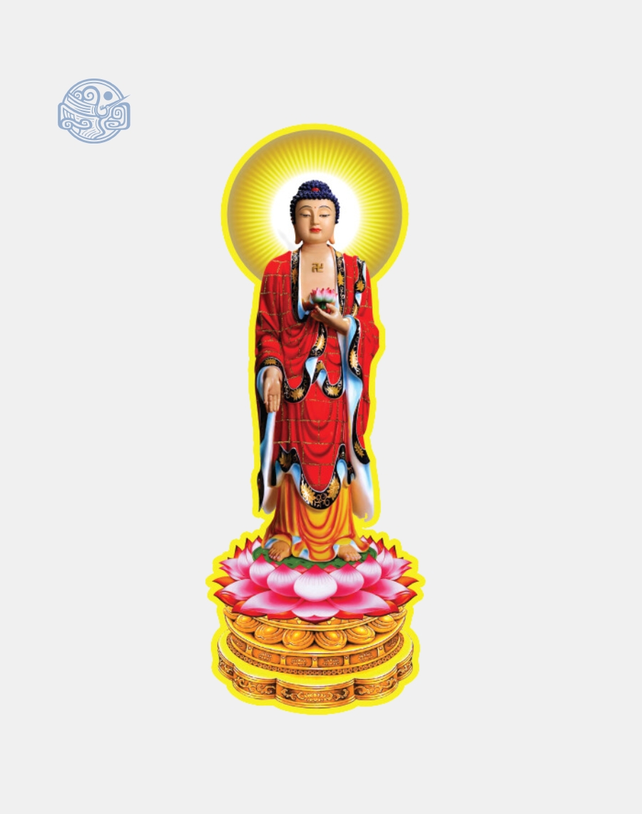 Tranh Phật A Di Đà chất liệu nhựa xốp