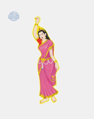 Tranh Hoàng Hậu Mada vườn Lâm Tỳ Ni nhựa xốp