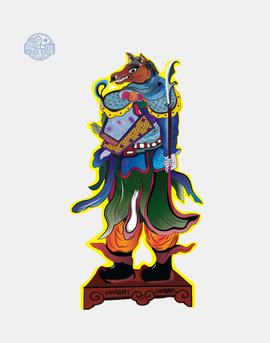 Tranh Mặt ngựa 60cm xốp