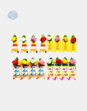 Hoa cài áo Vu Lan kèm thiệp DG100