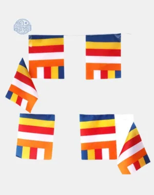 Cờ dây treo phật giáo 17x22cm