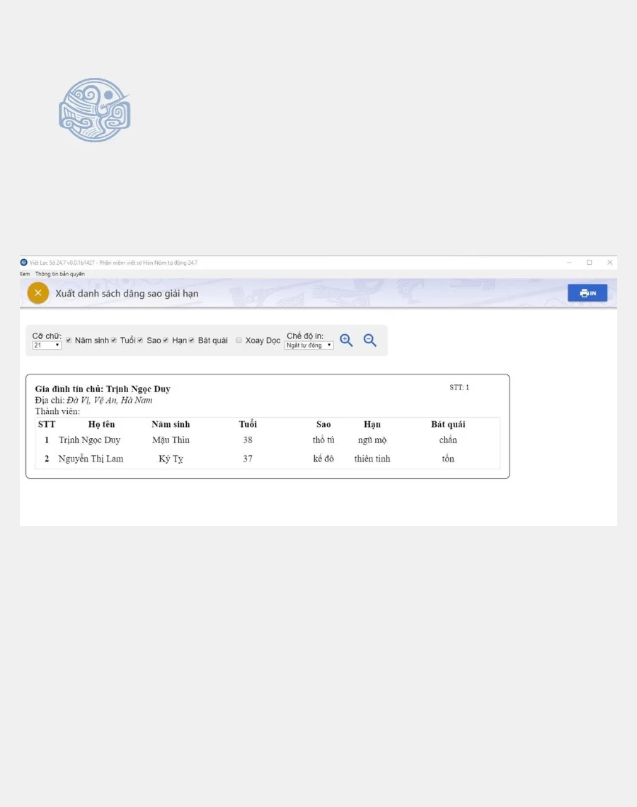 Phần mềm viết sớ Việt Lạc 247 - Ảnh 3